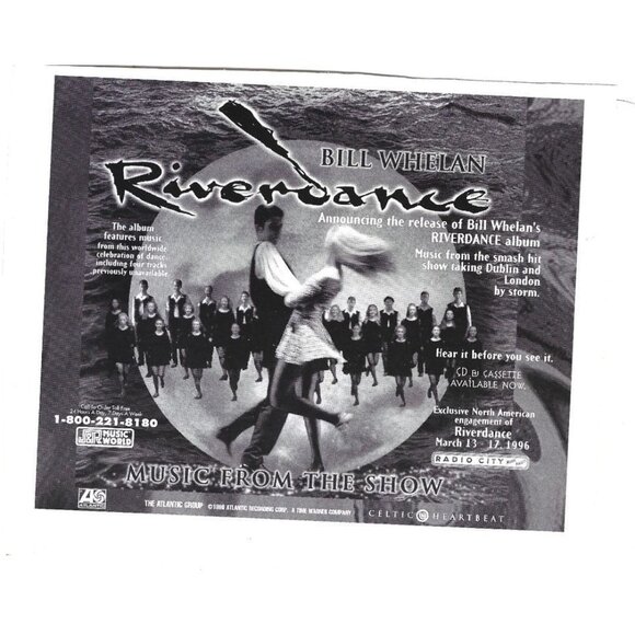 Bill Whelan Riverdance Print CD Advertisement 1990s Vintage Print Ad - Picture 1 of 2